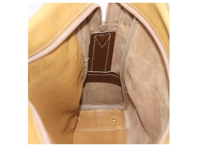 LOEWE Shoulder Bag Leather Beige Gold Tone - vista 18