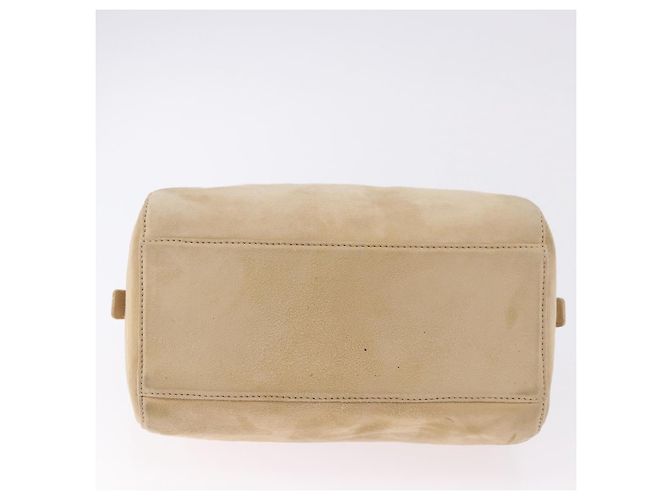 Bolsa de mão PRADA em camurça bege e dourado - vista 5