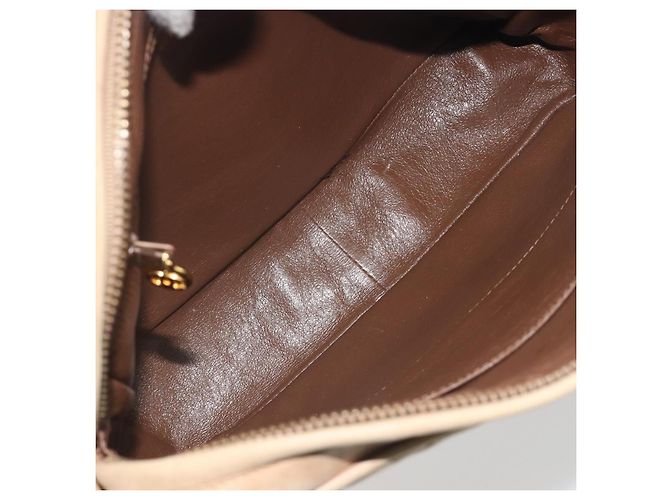 CHANEL COCO Mark Matelasse Bolso de Hombro Lamb Skin Beige Gold Tone CC - vista 11