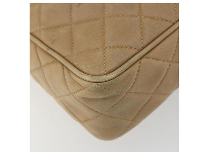 CHANEL COCO Mark Matelasse Bolso de Hombro Lamb Skin Beige Gold Tone CC - vista 16
