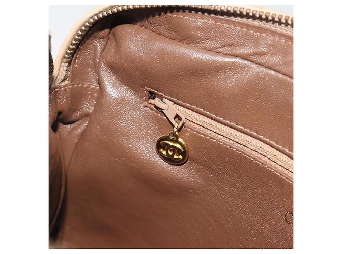 CHANEL COCO Mark Matelasse Bolso de Hombro Lamb Skin Beige Gold Tone CC - vista 21