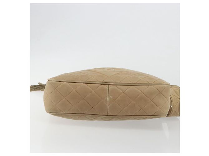 CHANEL COCO Mark Matelasse Bolso de Hombro Lamb Skin Beige Gold Tone CC - vista 5