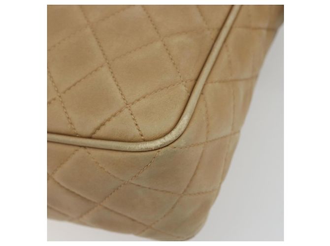 CHANEL COCO Mark Matelasse Bolso de Hombro Lamb Skin Beige Gold Tone CC - vista 9