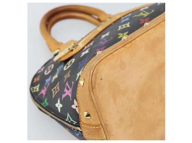LOUIS VUITTON Monogram Multicolor Alma Hand Bag Black M92646 LV - vista 14