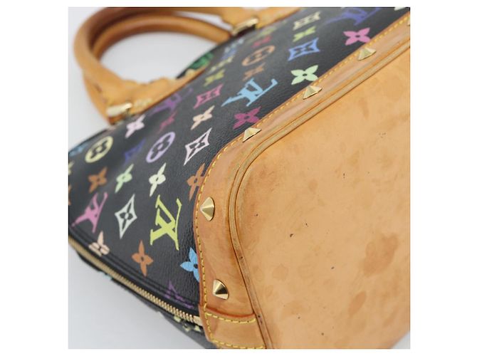 LOUIS VUITTON Monogram Multicolor Alma Hand Bag Black M92646 LV - vista 16