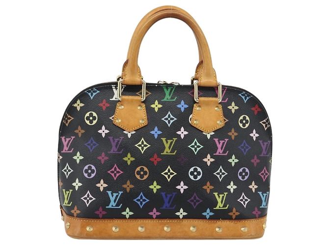 LOUIS VUITTON Monogram Multicolor Alma Hand Bag Black M92646 LV - vista 2