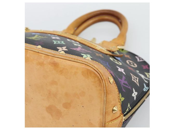 LOUIS VUITTON Monogram Multicolor Alma Hand Bag Black M92646 LV - vista 9