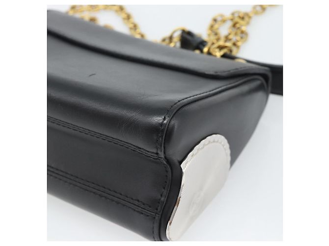 LOUIS VUITTON Twist MM Shoulder Bag Leather Black Gold Tone LV - vista 15