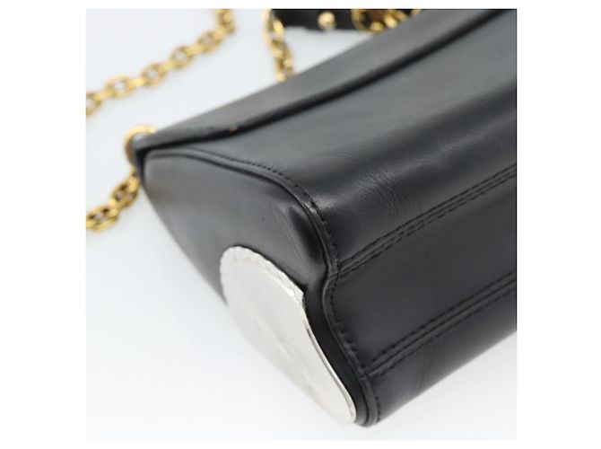 LOUIS VUITTON Twist MM Shoulder Bag Leather Black Gold Tone LV - vista 16