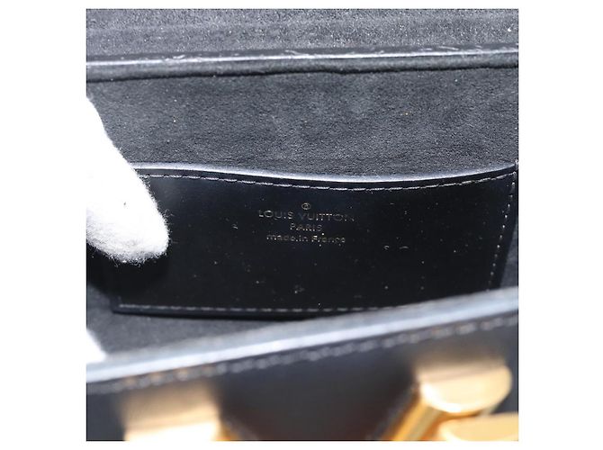LOUIS VUITTON Twist MM Shoulder Bag Leather Black Gold Tone LV - vista 18