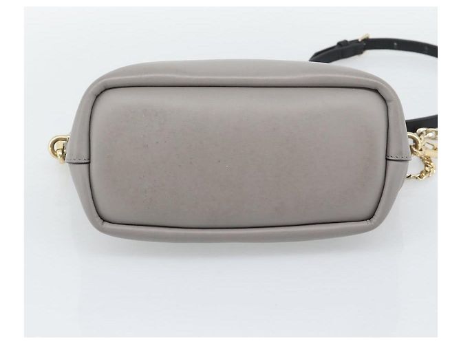 Chloé Chloe Handtasche Leder 2way Grau Gold - Ansicht 5