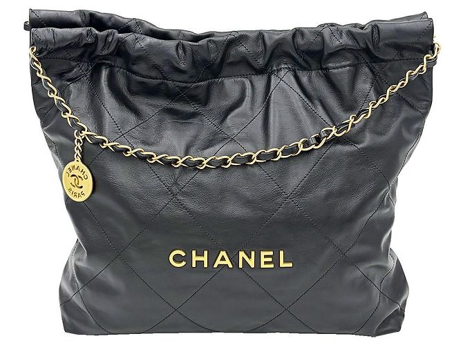 Chanel Borsa in metallo nero e oro di - vista 2
