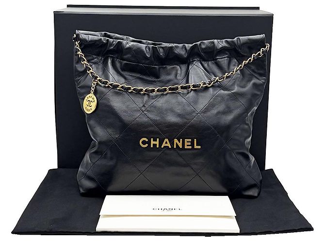 Chanel Borsa in metallo nero e oro di - vista 3