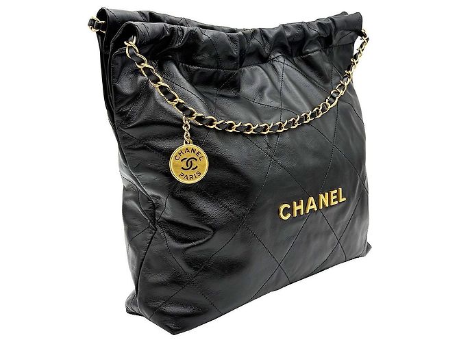 Chanel Borsa in metallo nero e oro di - vista 4