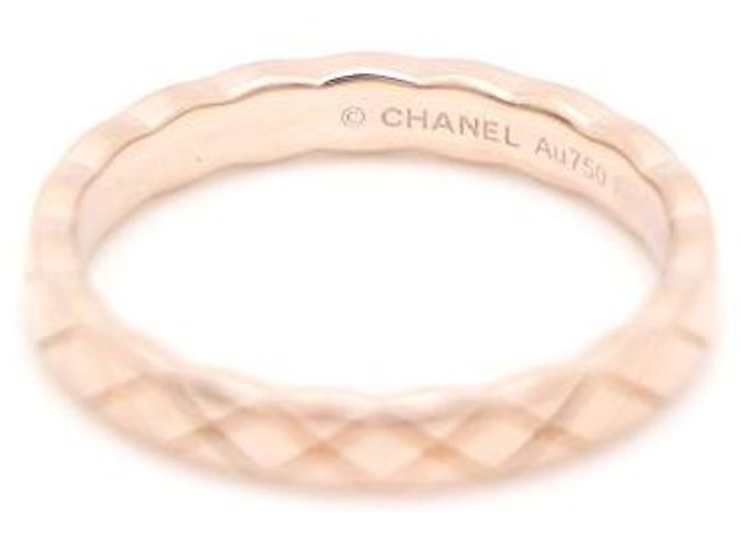 Chanel Anello Mini Coco Crush in Oro Beige e Oro Rosa Marrone - vista 3