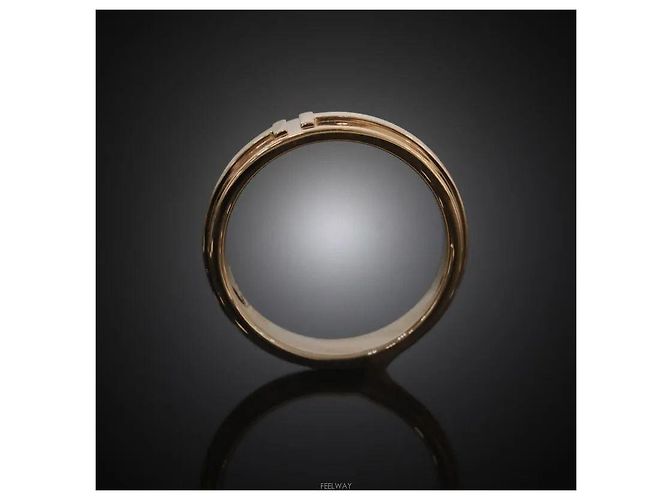 Tiffany & Co T Wide Ring 18K Roségold Pink - Ansicht 2