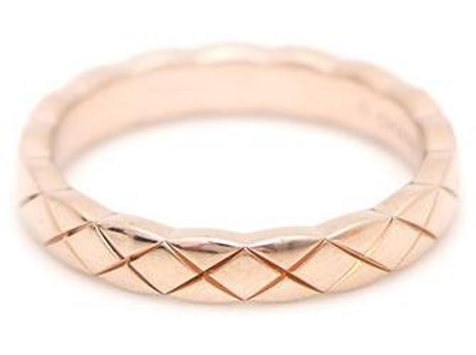Chanel Anello Mini Coco Crush in Oro Beige e Oro Rosa Marrone - vista 2