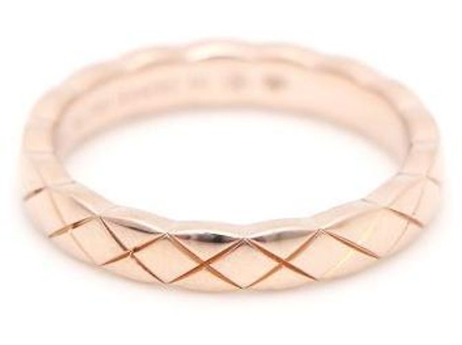 Chanel Anello Mini Coco Crush in Oro Beige e Oro Rosa Marrone - vista 3