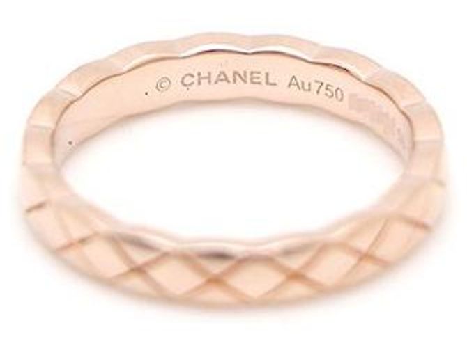 Chanel Anello Mini Coco Crush in Oro Beige e Oro Rosa Marrone - vista 4