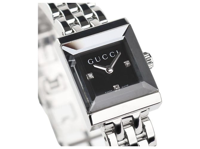 Gucci G-Frame Diamond Damenuhr Schwarz - Ansicht 2