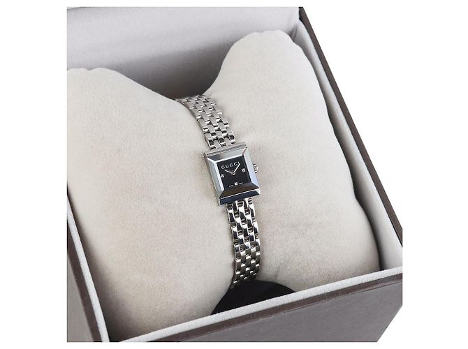 Gucci G-Frame Diamond Damenuhr Schwarz - Ansicht 7