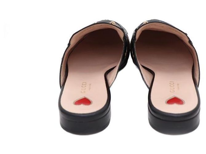 Gucci Mule Loafer da donna Prince Town con ricamo Horsesbit Nero - vista 4