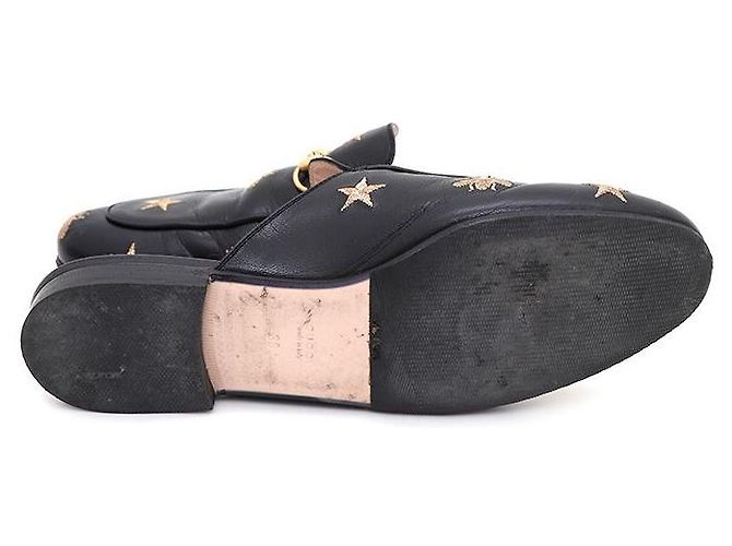 Gucci Mule Loafer da donna Prince Town con ricamo Horsesbit Nero - vista 5