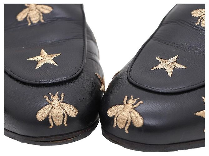 Gucci Mule Loafer da donna Prince Town con ricamo Horsesbit Nero - vista 6