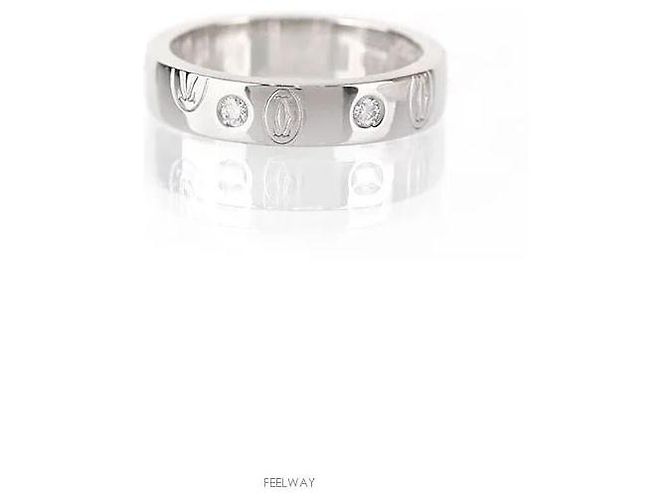 Cartier Anello Happy Birthday Oro Bianco Diamante Misura - vista 4