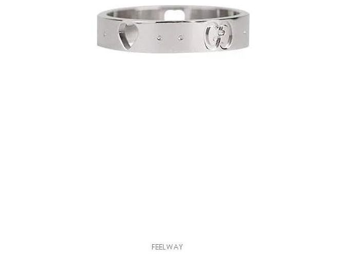 Gucci Anello Heart Icon Oro Bianco Misura - vista 4