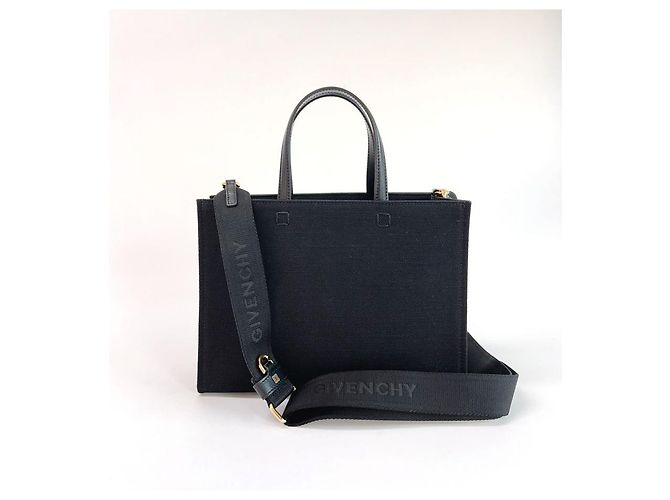 Givenchy Bolso Tote Pequeño de Lona Negro - vista 11