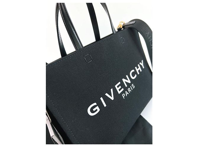 Givenchy Bolso Tote Pequeño de Lona Negro - vista 14
