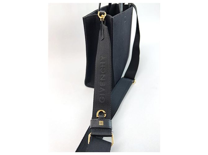 Givenchy Bolso Tote Pequeño de Lona Negro - vista 17