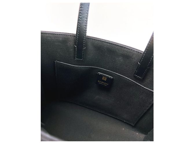 Givenchy Bolso Tote Pequeño de Lona Negro - vista 19