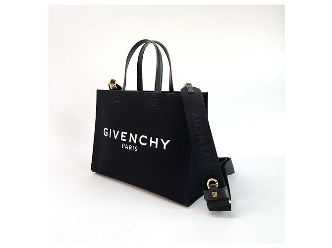 Givenchy Bolso Tote Pequeño de Lona Negro - vista 2