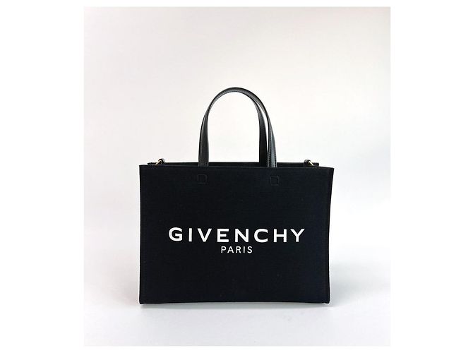 Givenchy Bolso Tote Pequeño de Lona Negro - vista 20