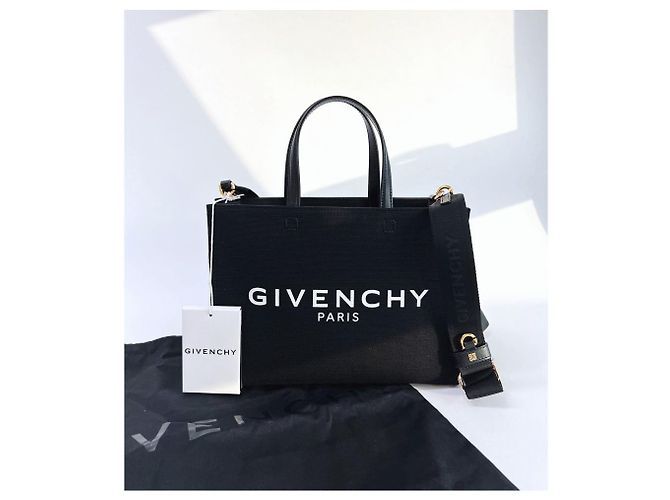 Givenchy Bolso Tote Pequeño de Lona Negro - vista 8