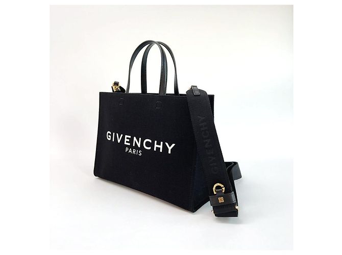 Givenchy Bolso Tote Pequeño de Lona Negro - vista 9