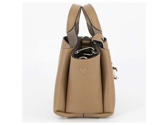 Tod's Borsa Tote Micro in Pelle Timeless Marrone - vista 5