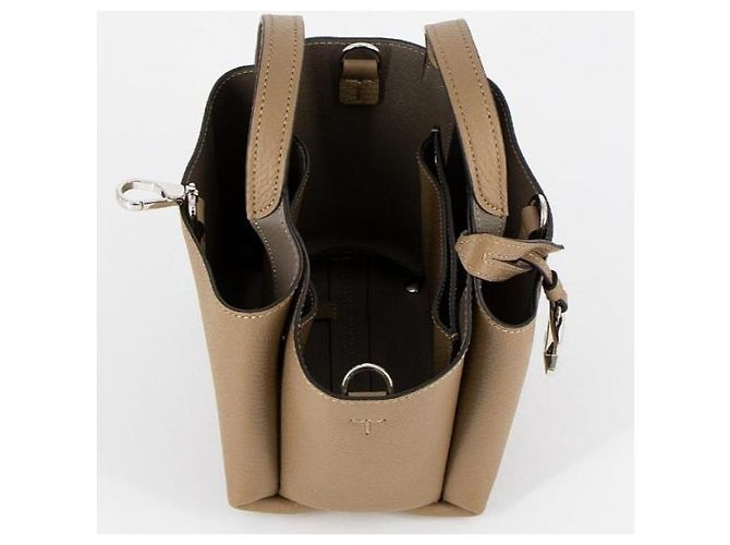 Tod's Borsa Tote Micro in Pelle Timeless Marrone - vista 7