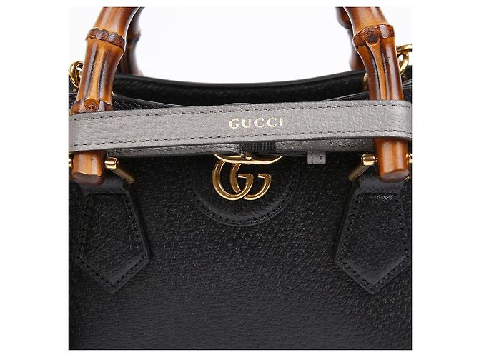 Gucci Diana Bamboo Mini Tote Bag Black Schwarz - Ansicht 3