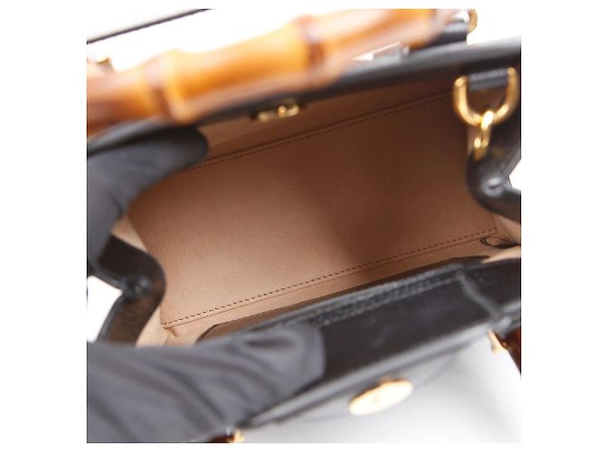 Gucci Diana Bamboo Mini Tote Bag Black Schwarz - Ansicht 8