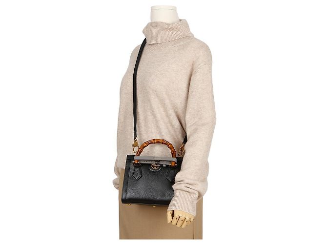 Gucci Diana Bamboo Mini Tote Bag Black Schwarz - Ansicht 9