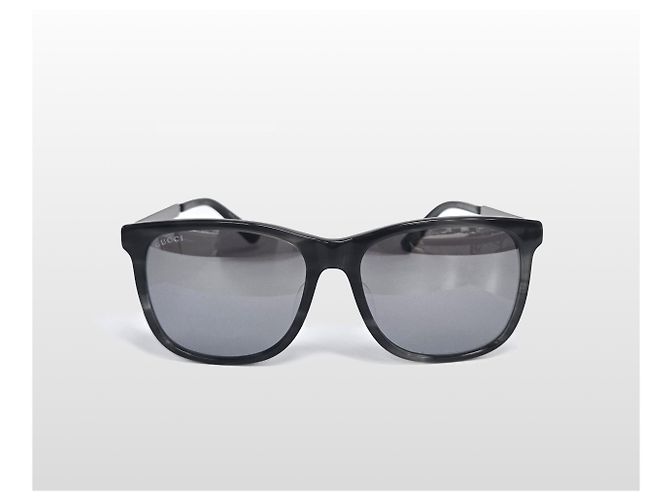 Gucci Occhiali da sole Wellington in acetato nero Marrone - vista 10