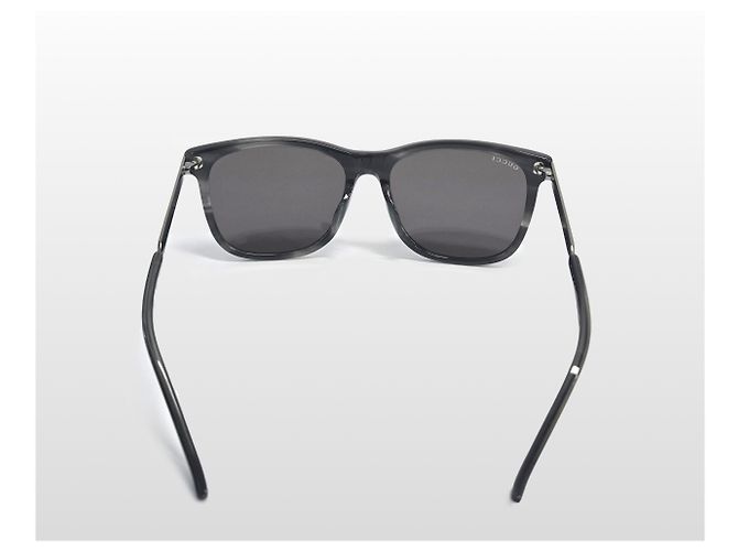 Gucci Occhiali da sole Wellington in acetato nero Marrone - vista 2