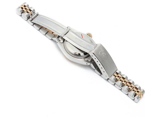 Rolex Datejust Damenuhr mit champagnerfarbenem Zifferblatt Golden - Ansicht 15