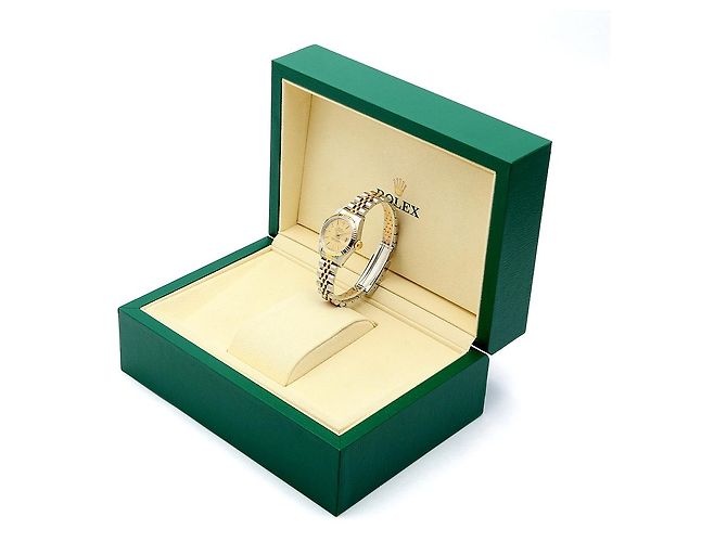 Rolex Datejust Damenuhr mit champagnerfarbenem Zifferblatt Golden - Ansicht 23