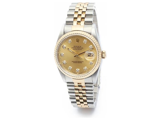 Rolex Orologio Automatico da Uomo Datejust Champagne Gold Diamond D'oro - vista 8