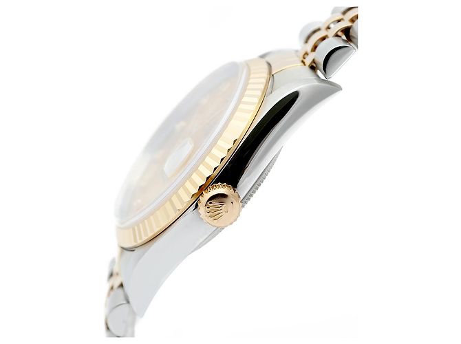 Rolex Orologio Automatico da Uomo Datejust Champagne Gold Diamond D'oro - vista 9