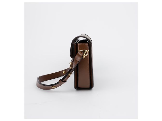 Horsebit 1955 Gucci Borsa a tracolla piccola Horsebit GG Marrone - vista 4